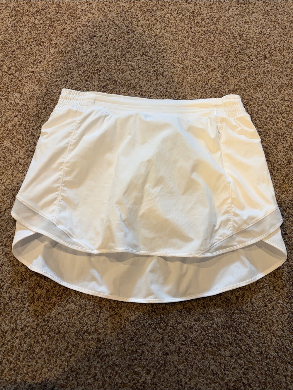 lululemon athletica White High-Low Layered Skort